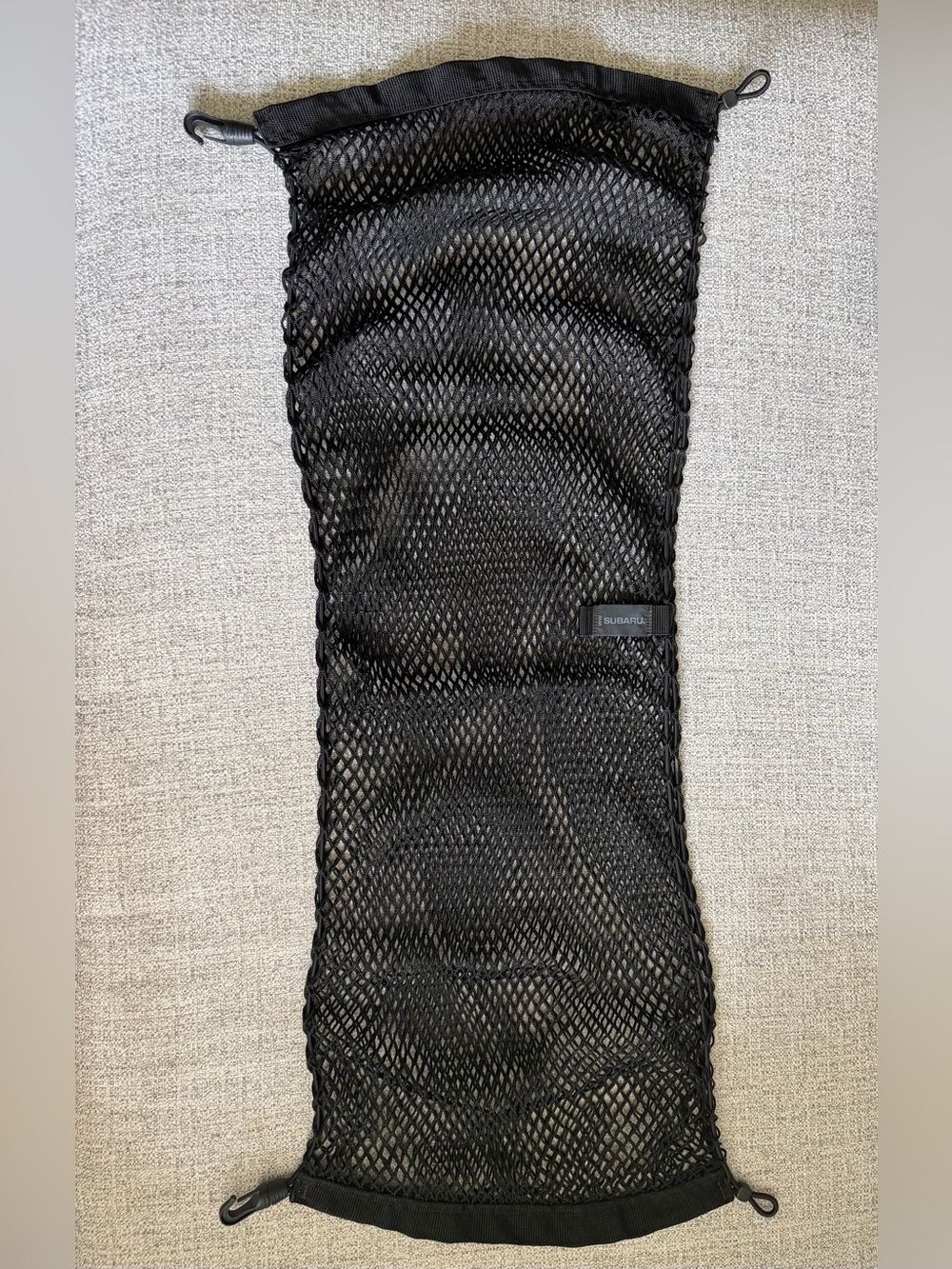 OEM Subaru Rear Trunk Cargo Net - Black Mesh Organizer